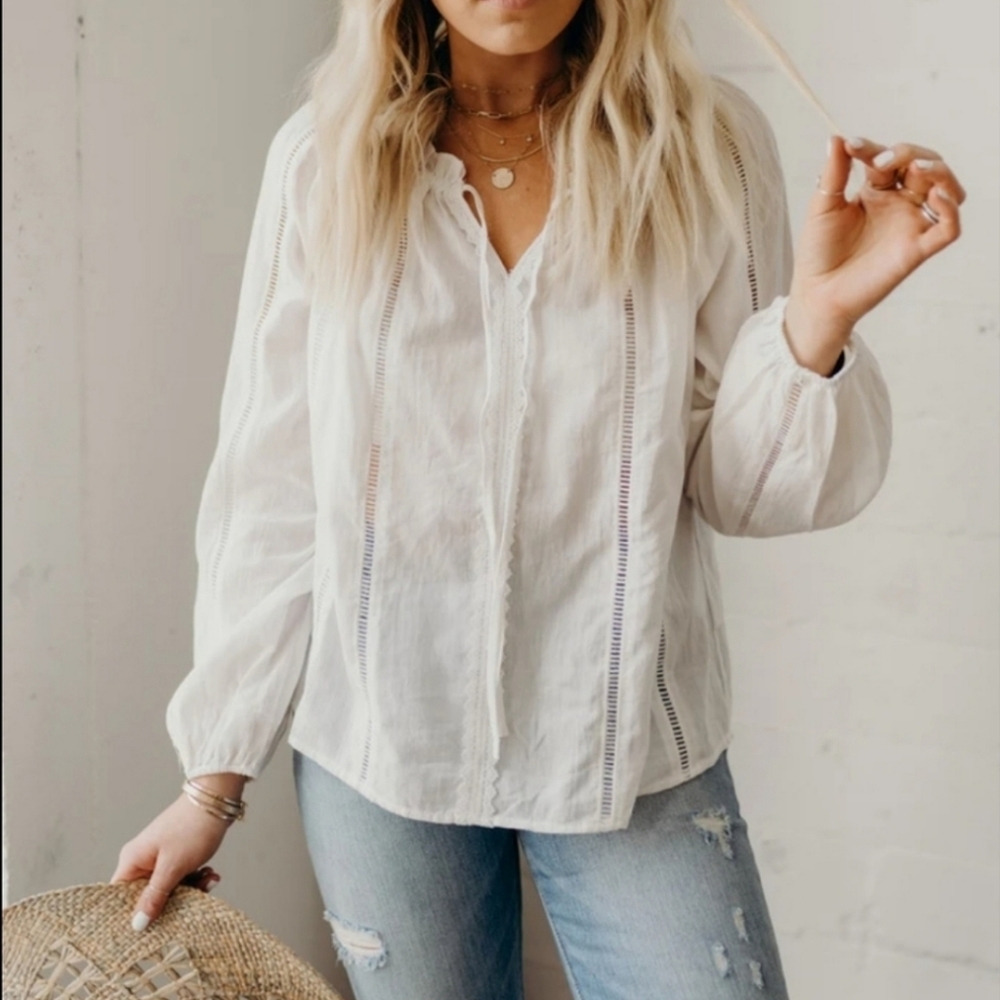 Carly Jean Los Angeles Issa Blouse Small